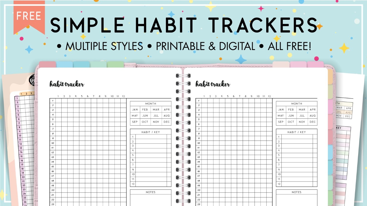 Free Printable Happy Planner Habit Tracker