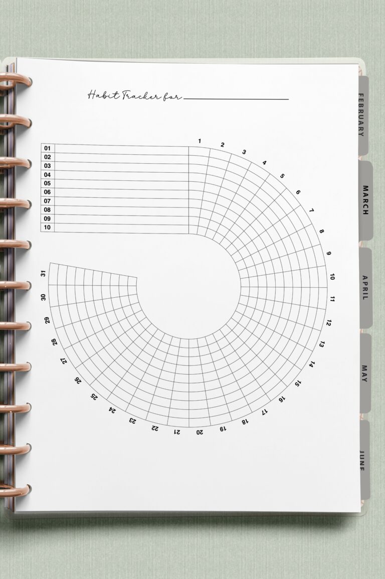 Free Simple Habit Trackers Printable Digital Ready