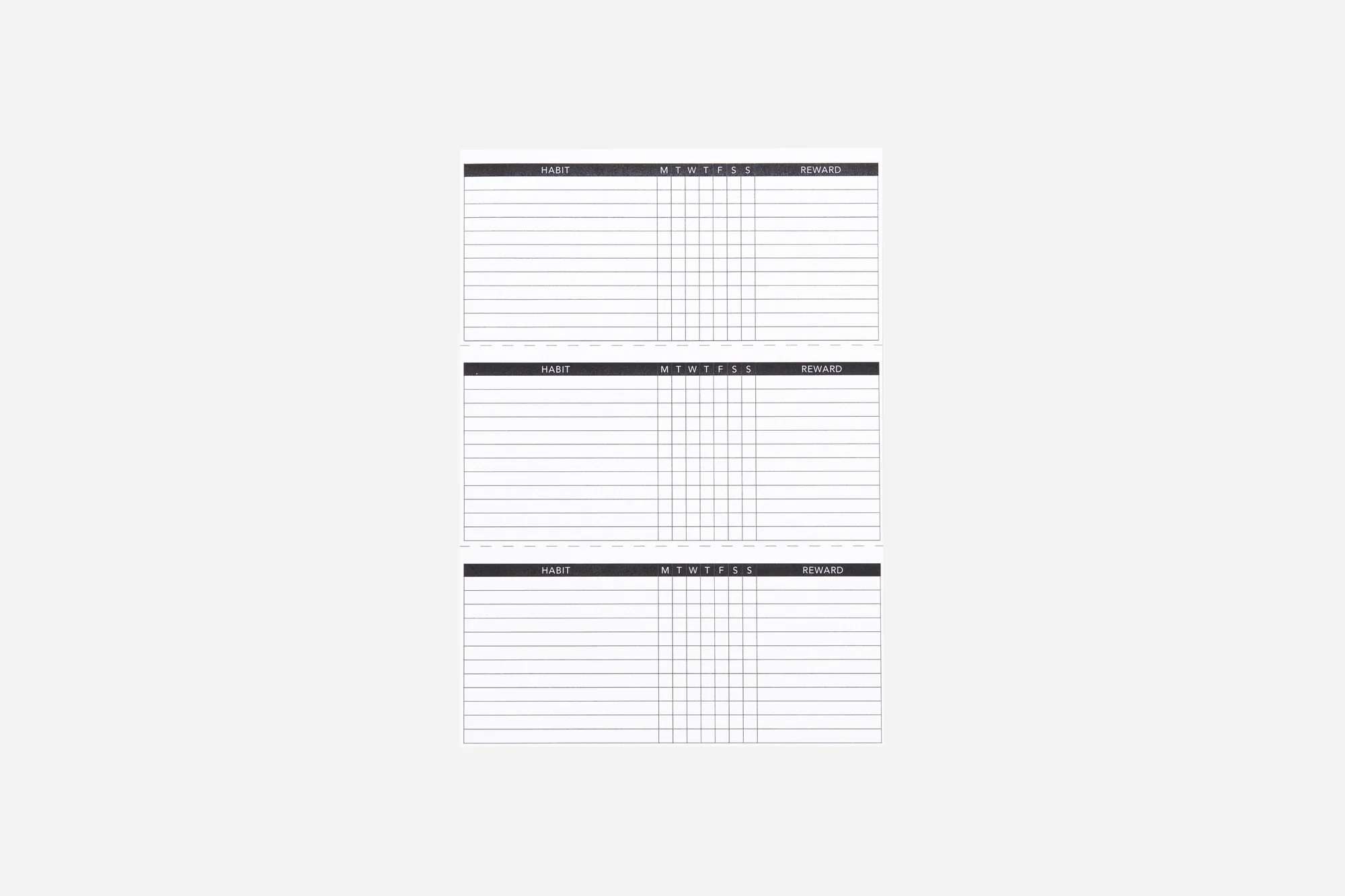 Passion Planner Printable Habit Tracker