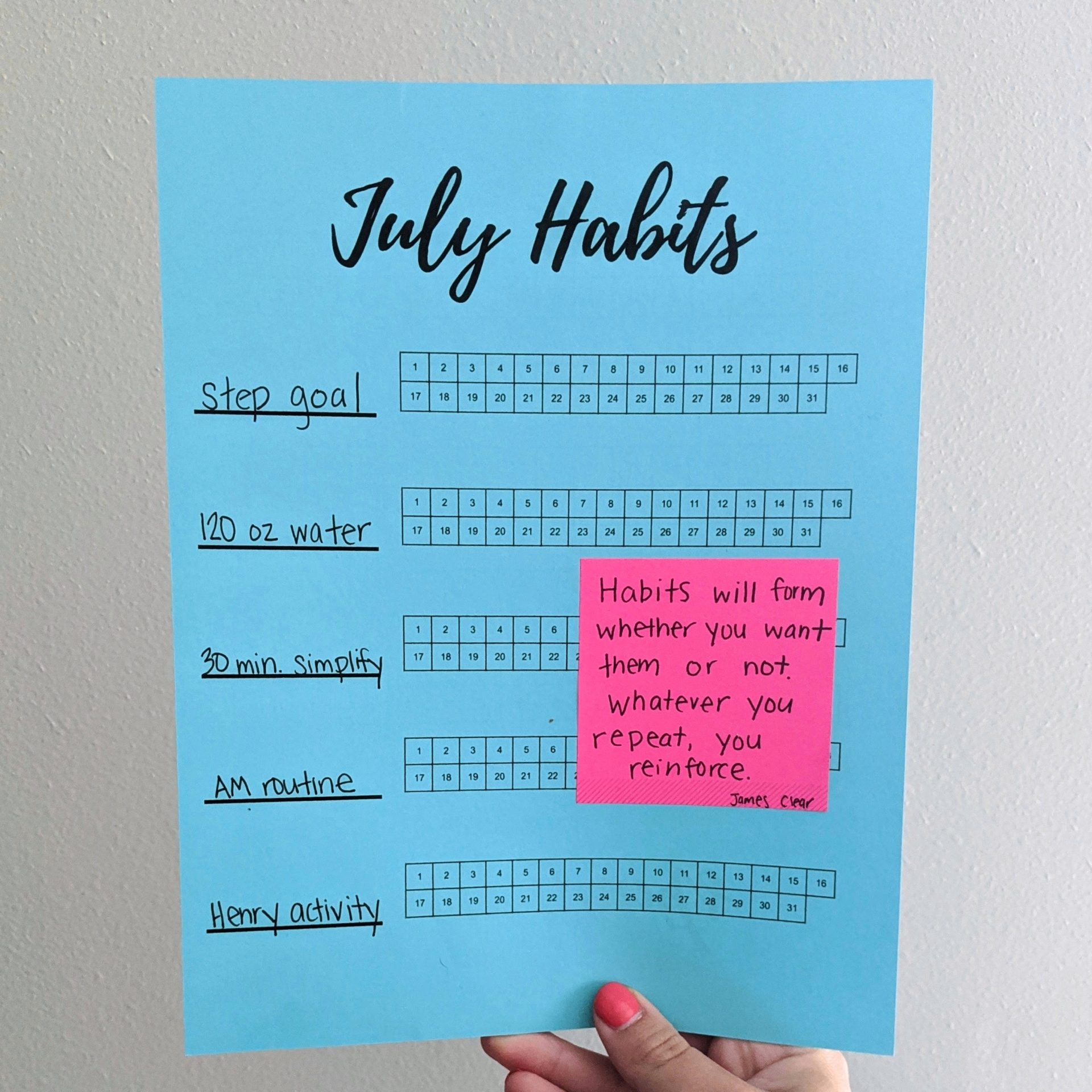 July August And September Monthly Habit Tracker Printables Let s Live And Learn